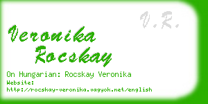 veronika rocskay business card